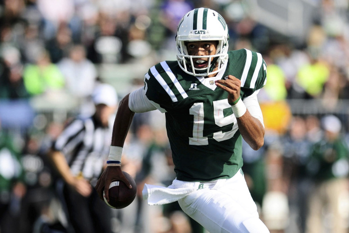 Ohio QB #15 Derrius Vick (Michael Pronzato/Ohio University)