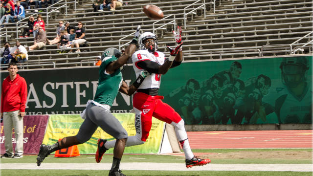 Ball State WR Jordan Williams (Corey Ohlenkamp)