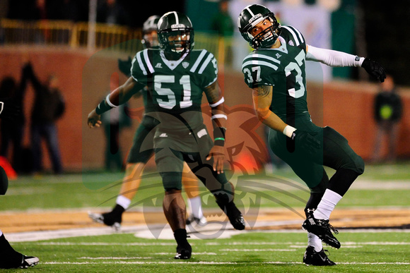 Ohio LB Jovon Johnson (51) and CB Devin Bass (Daniel Kubus)