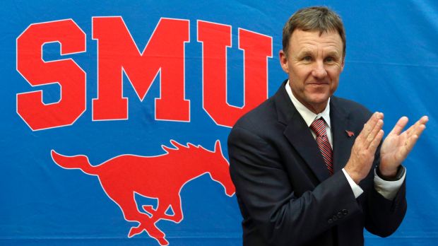 SMU HC Chad Morris (Photo Courtesy of LM Otera/AP Photo)