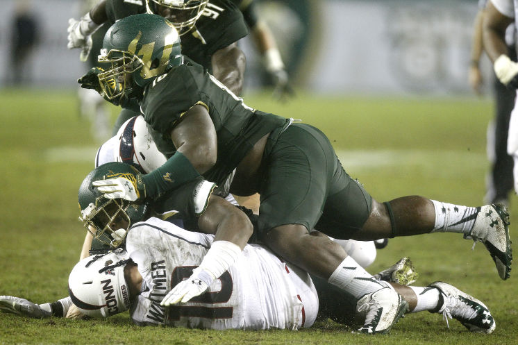 USF DL Derrick Calloway (Photo Courtesy of Octavio Jones/Tampa Bay-Times)