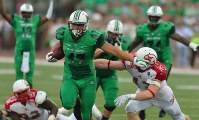 Marshall RB Devon Johnson (Photo Courtesy of Brad Helton)