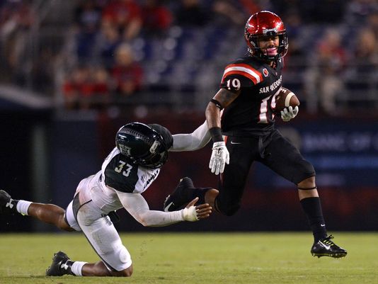 SDSU RB Donnel Pumphrey (Photo Courtesy of Jake Roth/USA TODAY Sports)