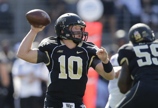 WF QB John Wolford (Photo Courtesy of Chuck Burton/Associated Press)