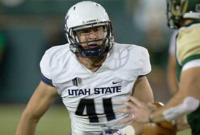 USU LB Nick Vigil (Photo Courtesy of Utah State Athletics)