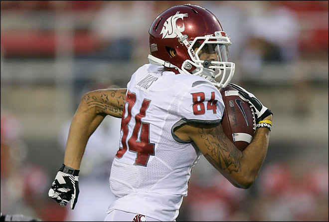 WSU WR Gabe Marks (Photo Courtesy of AP Photo/Julie Jacobson)