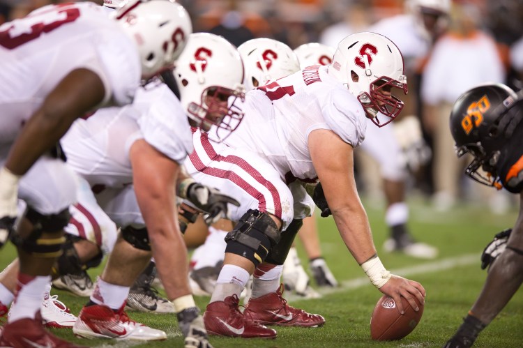 GLENDALE, AZ - January 2, 2012 - Stanford Cardinal football plays Oklahoma State in the Fiesta Bowl at University of Phoenix Stadium in Glendale, Arizona. Stanford lost in overtime, 41-38.