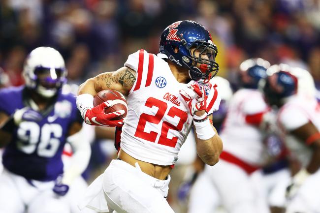 Ole Miss RB Jordan Wilkins (Photo Courtesy of Streeter Lecka/Getty Images)