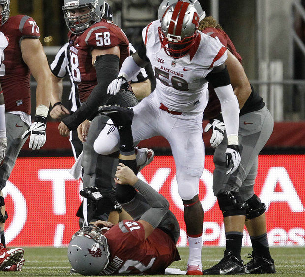 Rutgers DL Kemoko Turay (Photo Courtesy of William Perlman/The Star-Ledger)