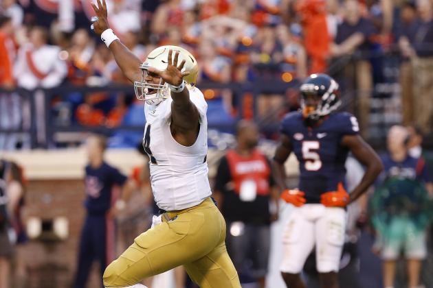 ND QB Deshone Kizer (Photo Courtesy of Geoff Burke/USA TODAY Sports)
