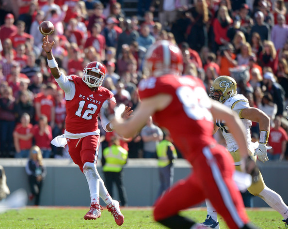 NCSU QB Jacoby Brissett (Photo Courtesy of Grant Halverson/Getty Images North America)