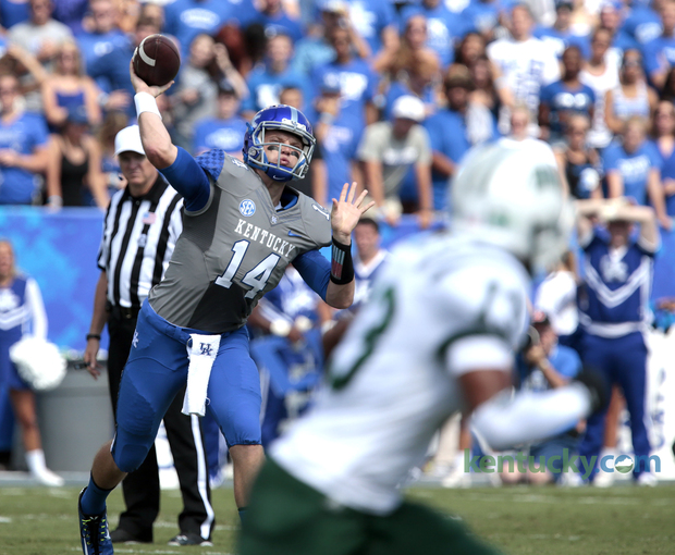 UK QB Patrick Towles (Photo Courtesy of Charles Bertram/Herald Leader)