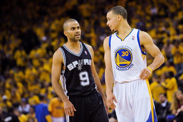 Tony Parker and Steph (Noah Graham:Getty Images)